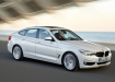 BMW 3 Gran Turismo - белый в движении
