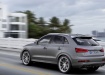 Audi RS Q3 - серый металлик, в движении