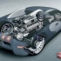 Bugatti Veyron - расположение двигателя и основных элементов