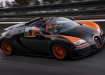 Bugatti Veyron в движении