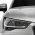 Audi A1 крупным планом - фара и решётка радиатора